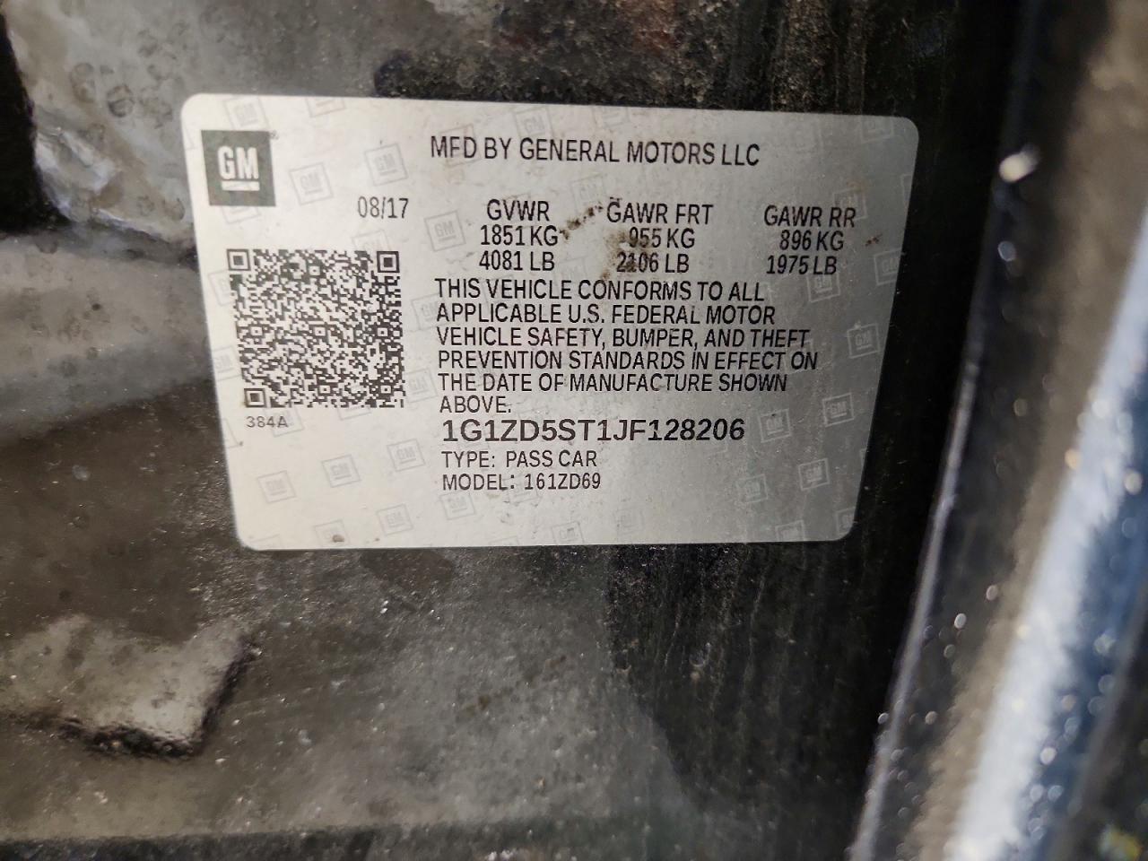 2018 Chevrolet Malibu Lt - zdjęcie 12