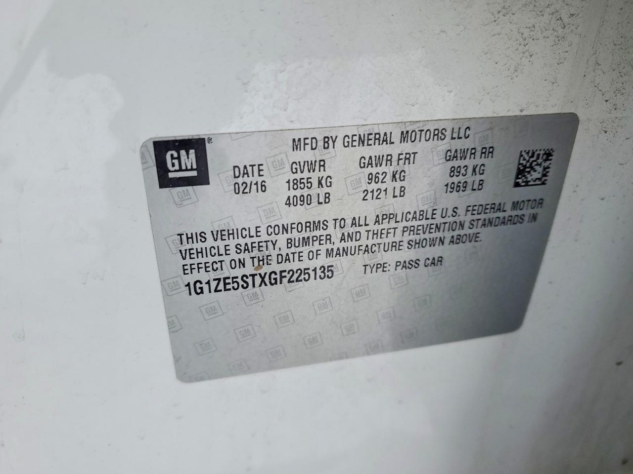 2016 Chevrolet Malibu Lt - zdjęcie 12