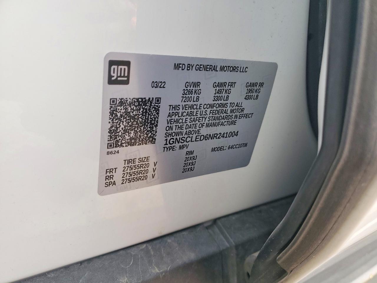 2022 Chevrolet Tahoe C1500 - zdjęcie 14