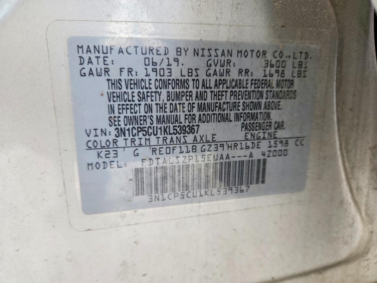 2019 Nissan Kicks Sv - zdjęcie 12