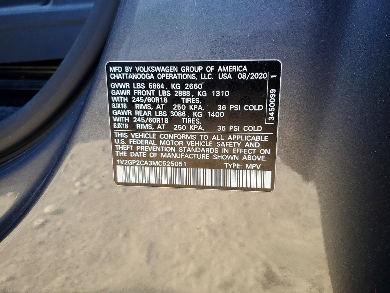 2021 Volkswagen Atlas S - zdjęcie 14