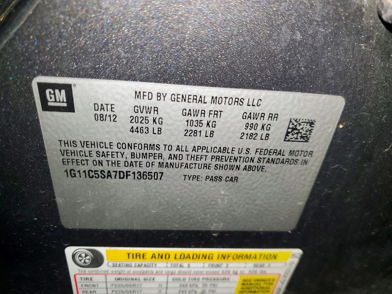 2013 Chevrolet Malibu 1Lt - zdjęcie 12