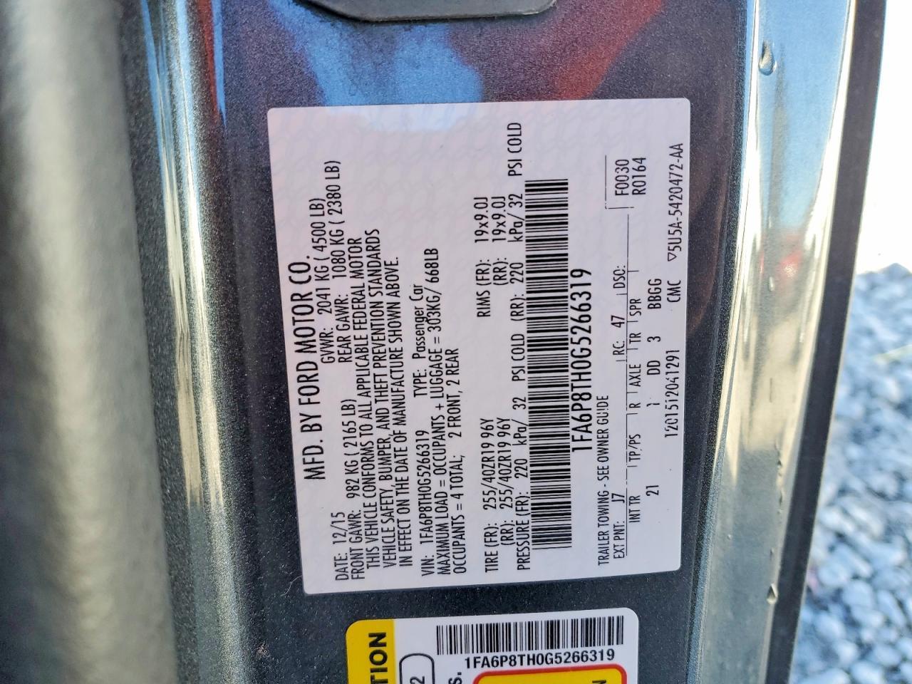 2016 Ford Mustang - zdjęcie 12