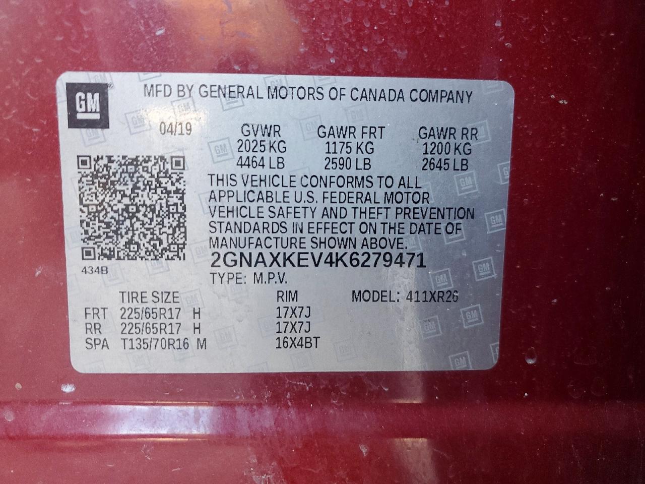 2019 Chevrolet Equinox Lt - zdjęcie 12