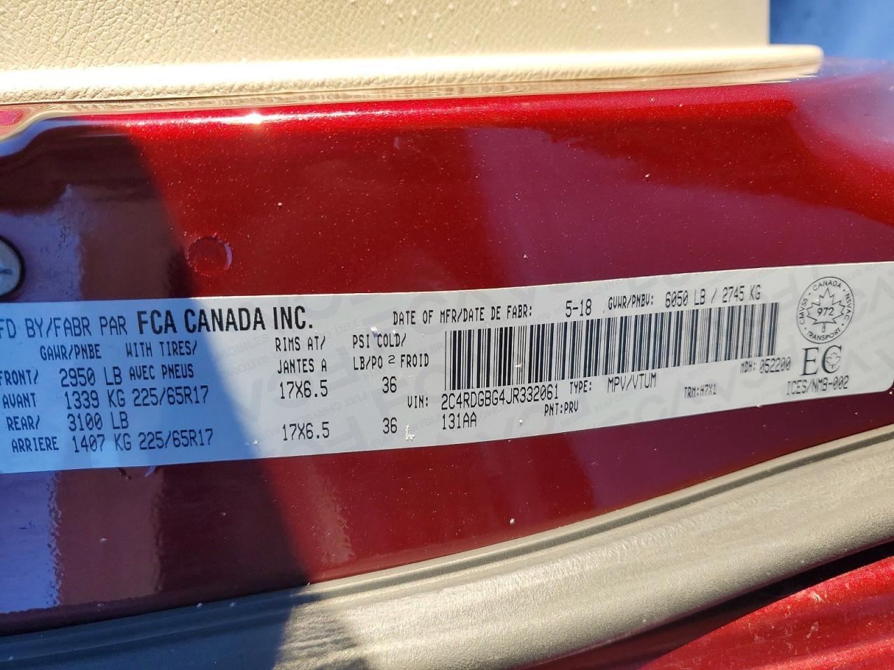 2018 Dodge Grand Caravan Se - zdjęcie 14