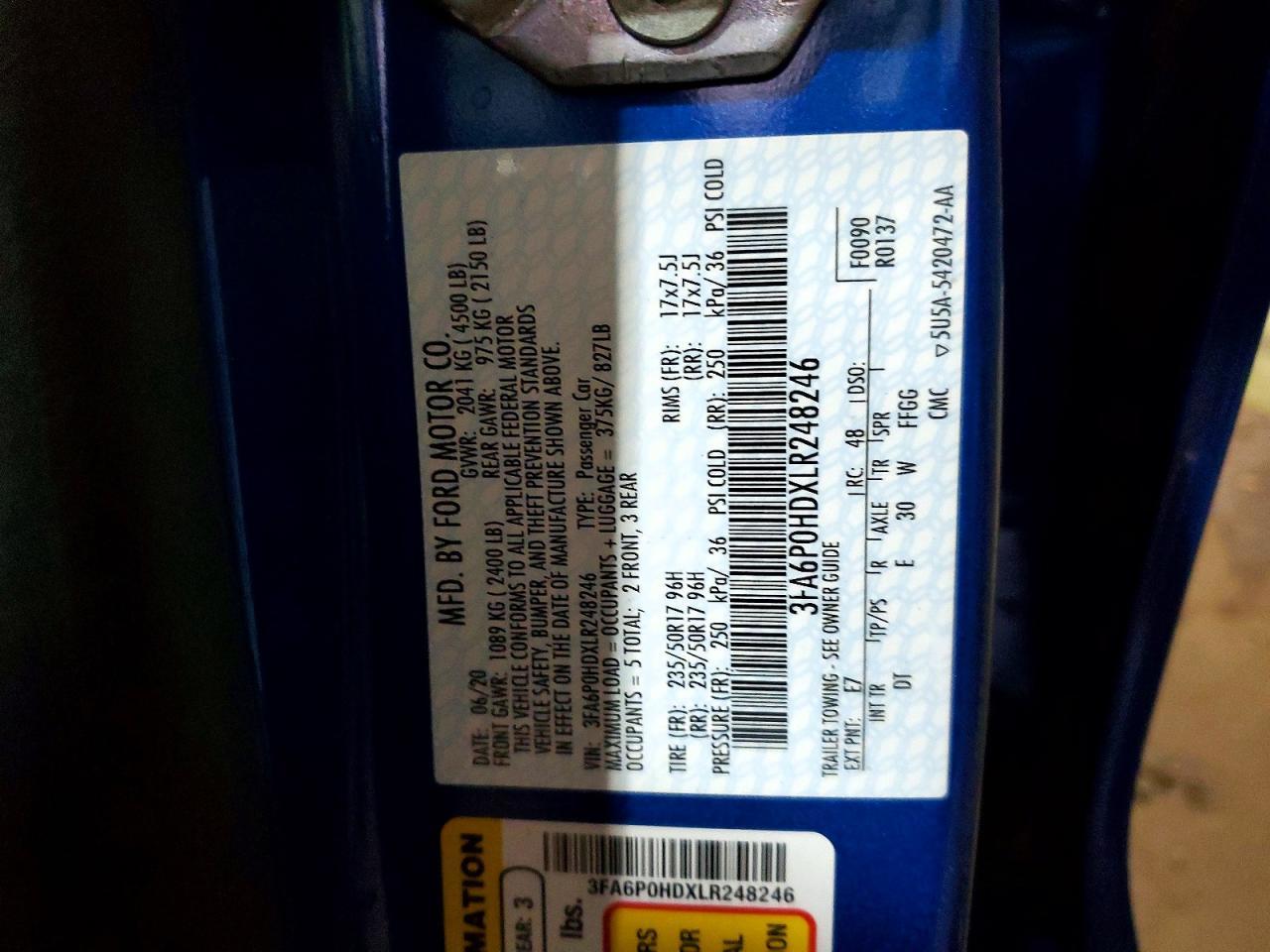 2020 Ford Fusion Se - zdjęcie 12