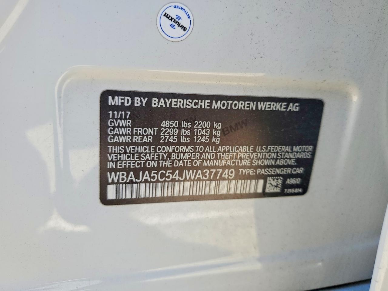 2018 BMW 530 I - zdjęcie 12
