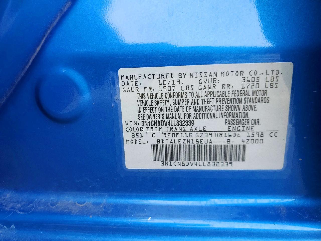 2020 Nissan Versa S - zdjęcie 12