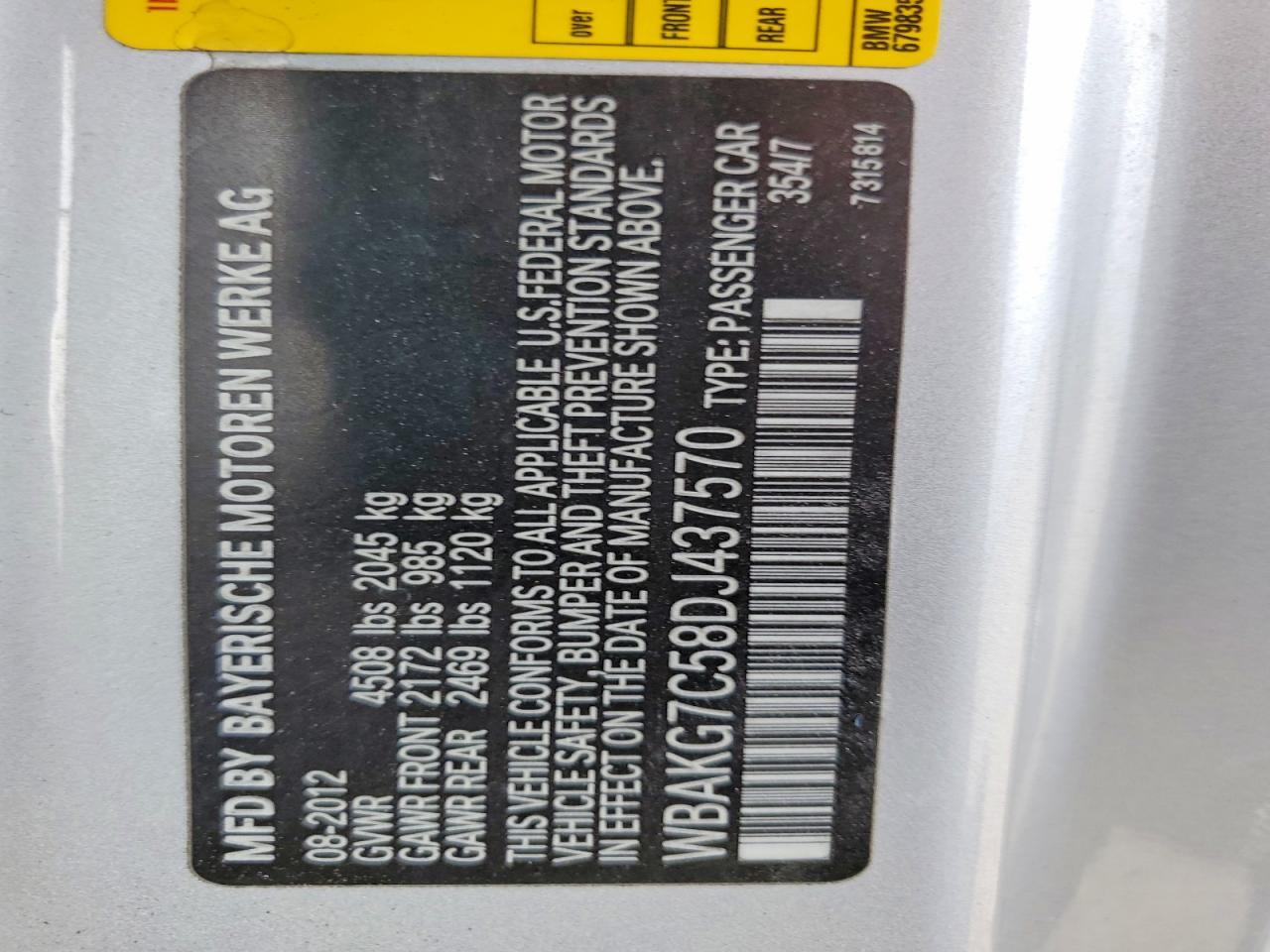 2013 BMW 335 I - zdjęcie 12