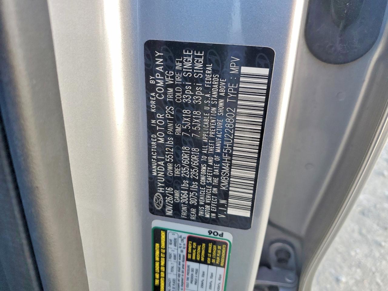 2017 Hyundai Santa Fe Se - zdjęcie 13