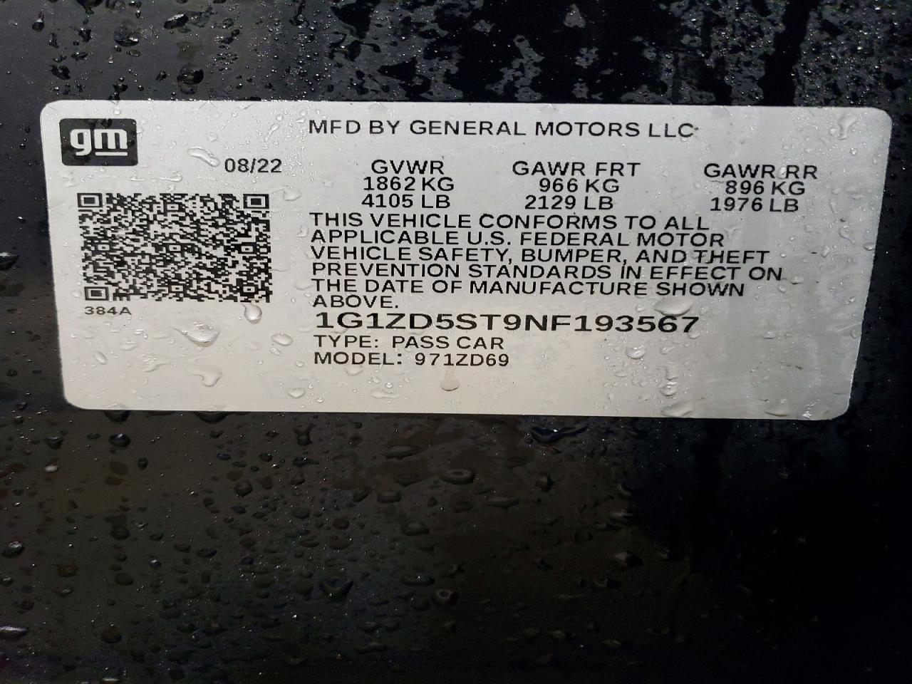 2022 Chevrolet Malibu Lt - zdjęcie 12