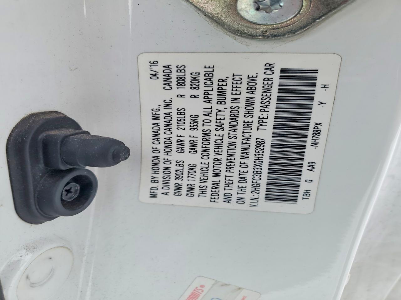 2016 Honda Civic Ex - zdjęcie 12