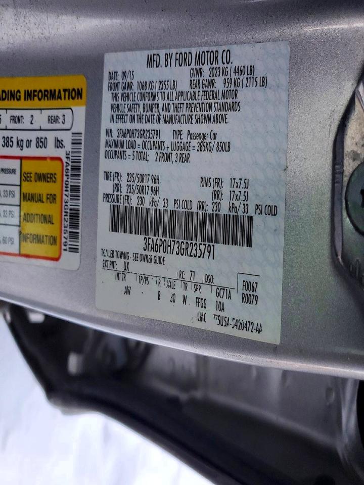 2016 Ford Fusion Se - zdjęcie 12