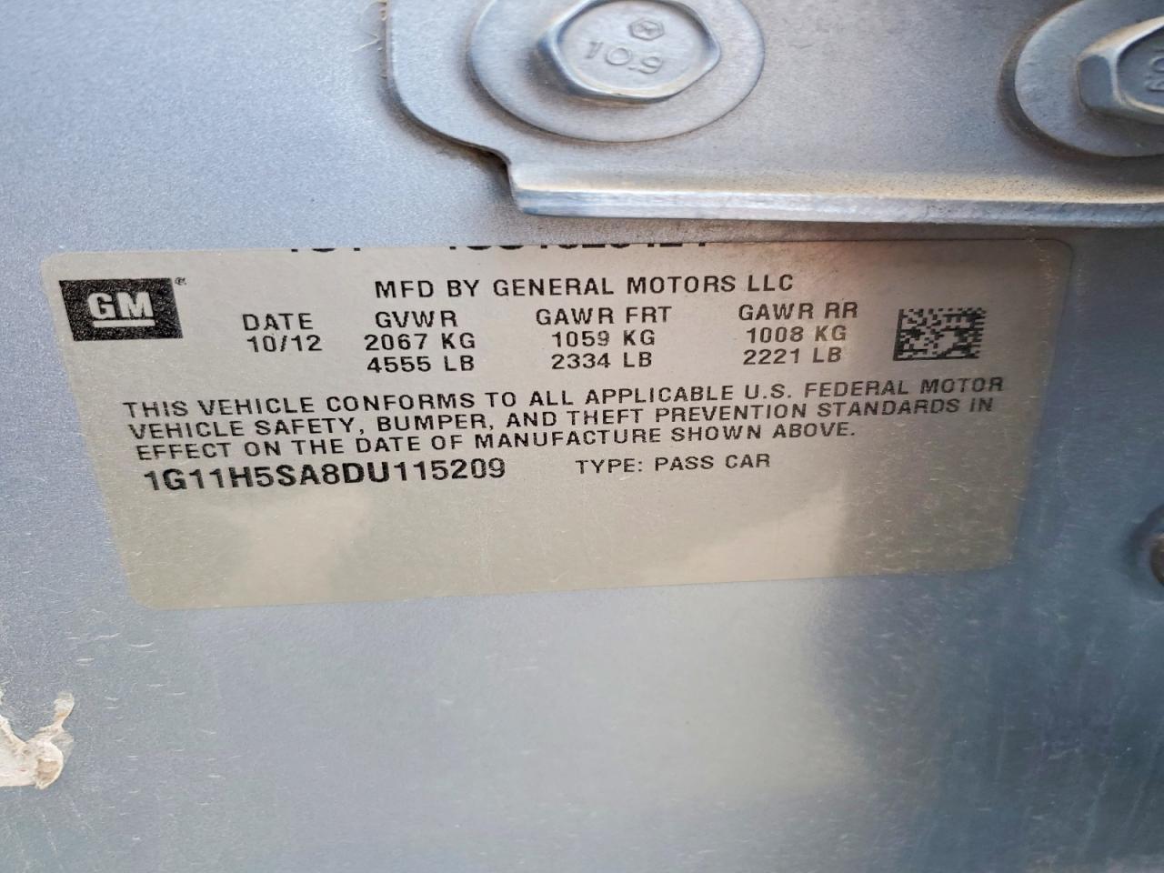 2013 Chevrolet Malibu Ltz - zdjęcie 12