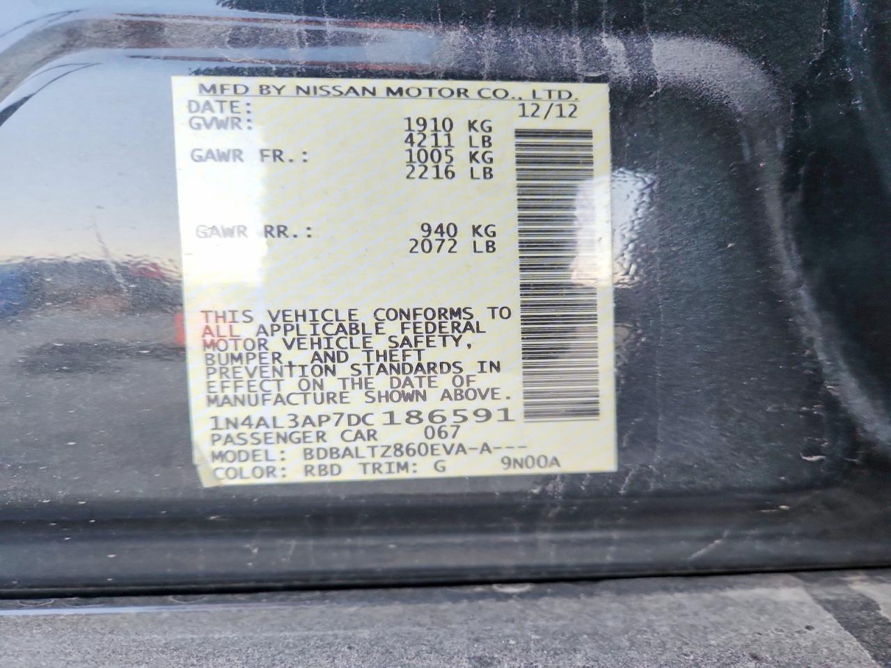 2013 Nissan Altima 2.5 - zdjęcie 12