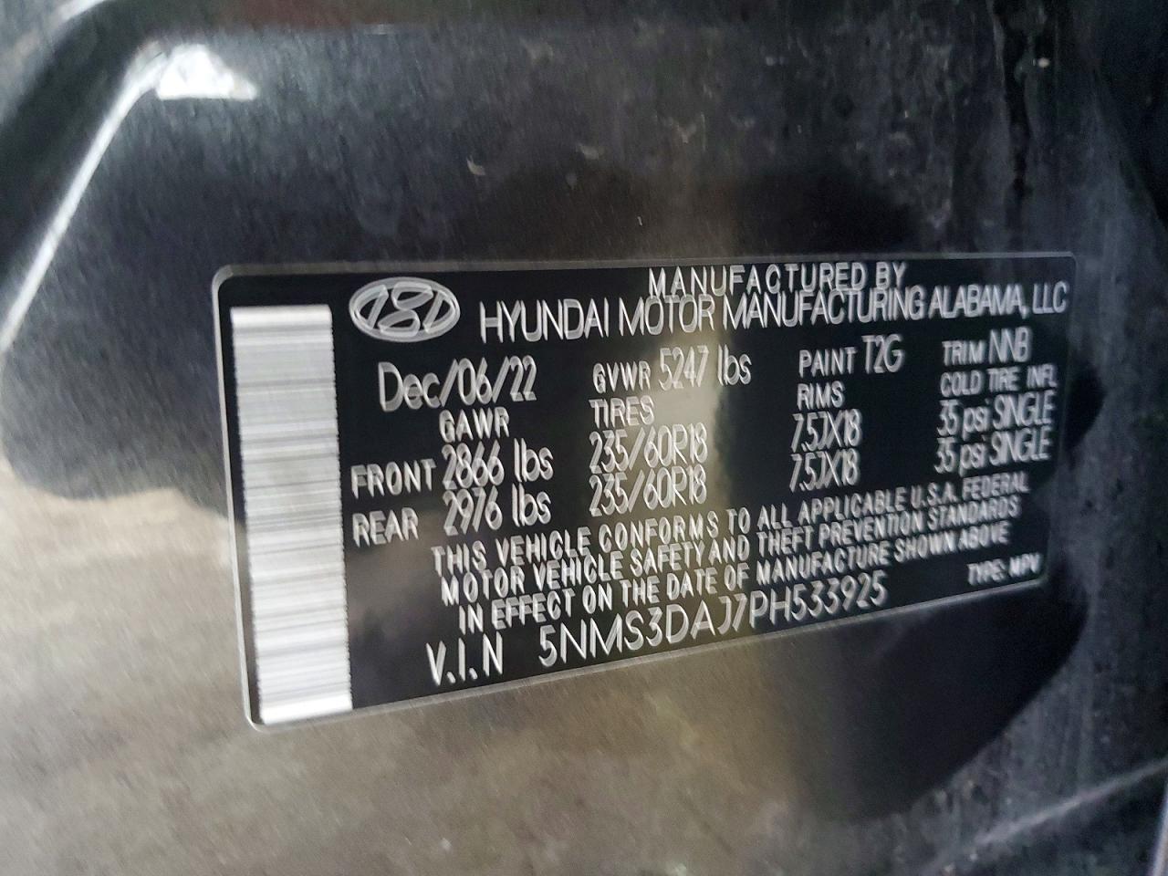 2023 Hyundai Santa Fe Sel - zdjęcie 13