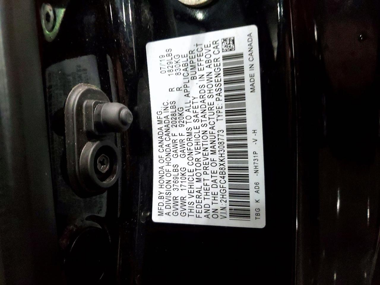 2019 Honda Civic Sport - zdjęcie 12