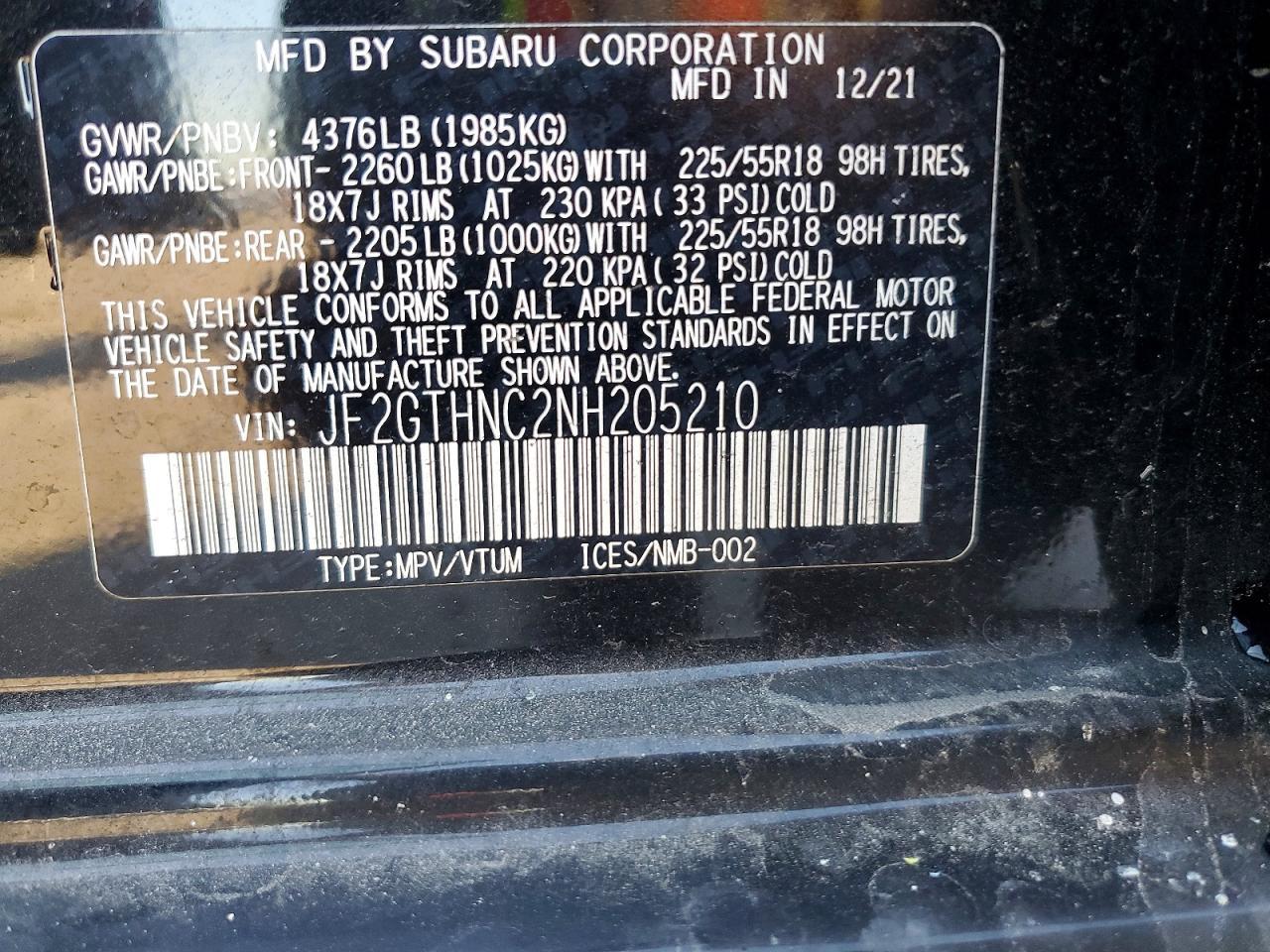 2022 Subaru Crosstrek Limited - zdjęcie 13