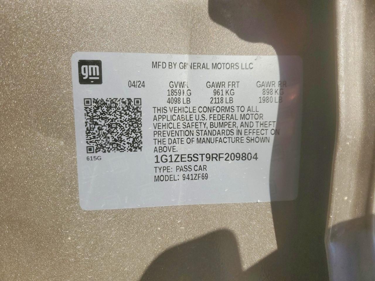 2024 Chevrolet Malibu Premier - zdjęcie 12