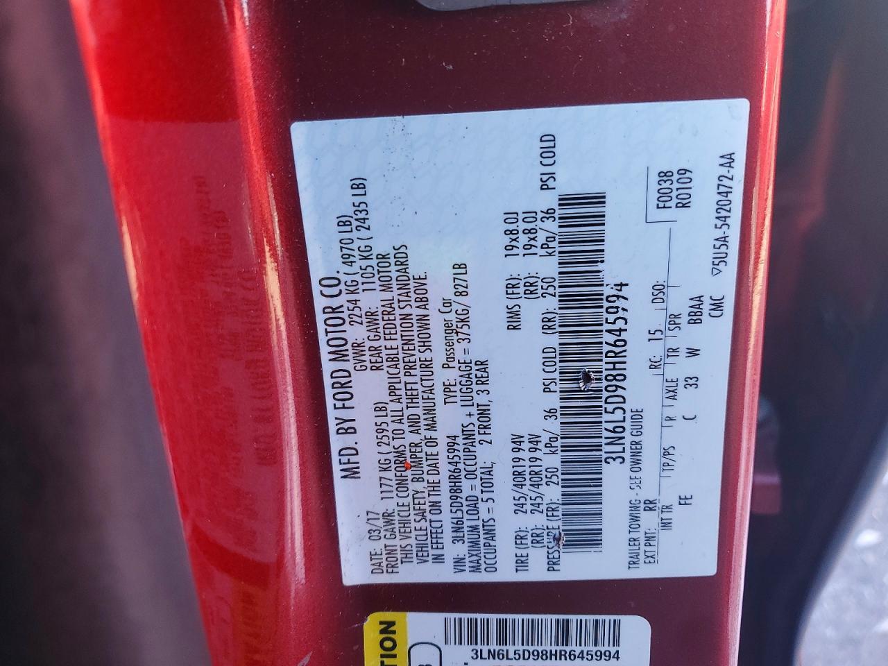 2017 Lincoln Mkz Select - zdjęcie 12