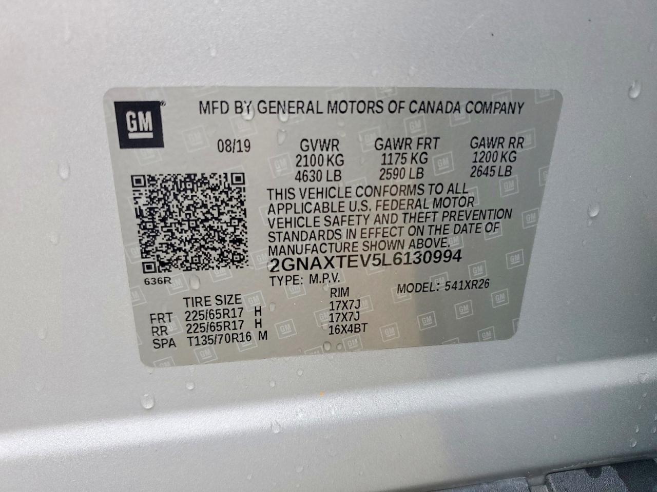 2020 Chevrolet Equinox Lt - zdjęcie 13