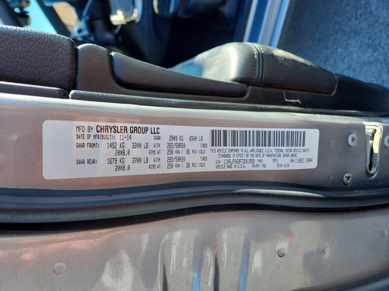 2015 Jeep Grand Cherokee Laredo - zdjęcie 14