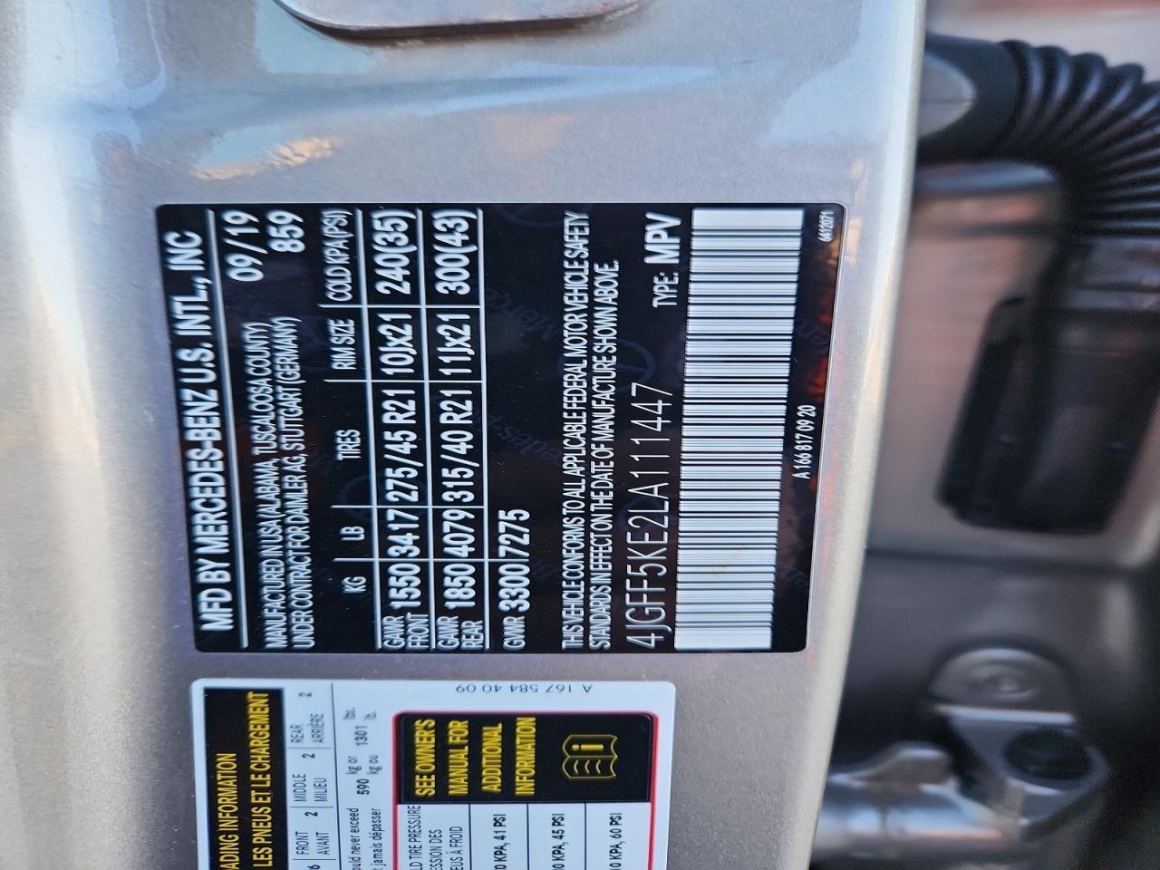 2020 Mercedes-Benz Gls 450 4Matic - zdjęcie 13