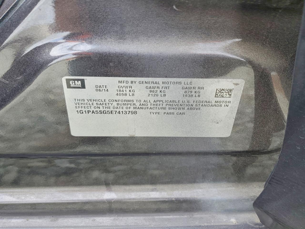 2014 Chevrolet Cruze Ls - zdjęcie 12