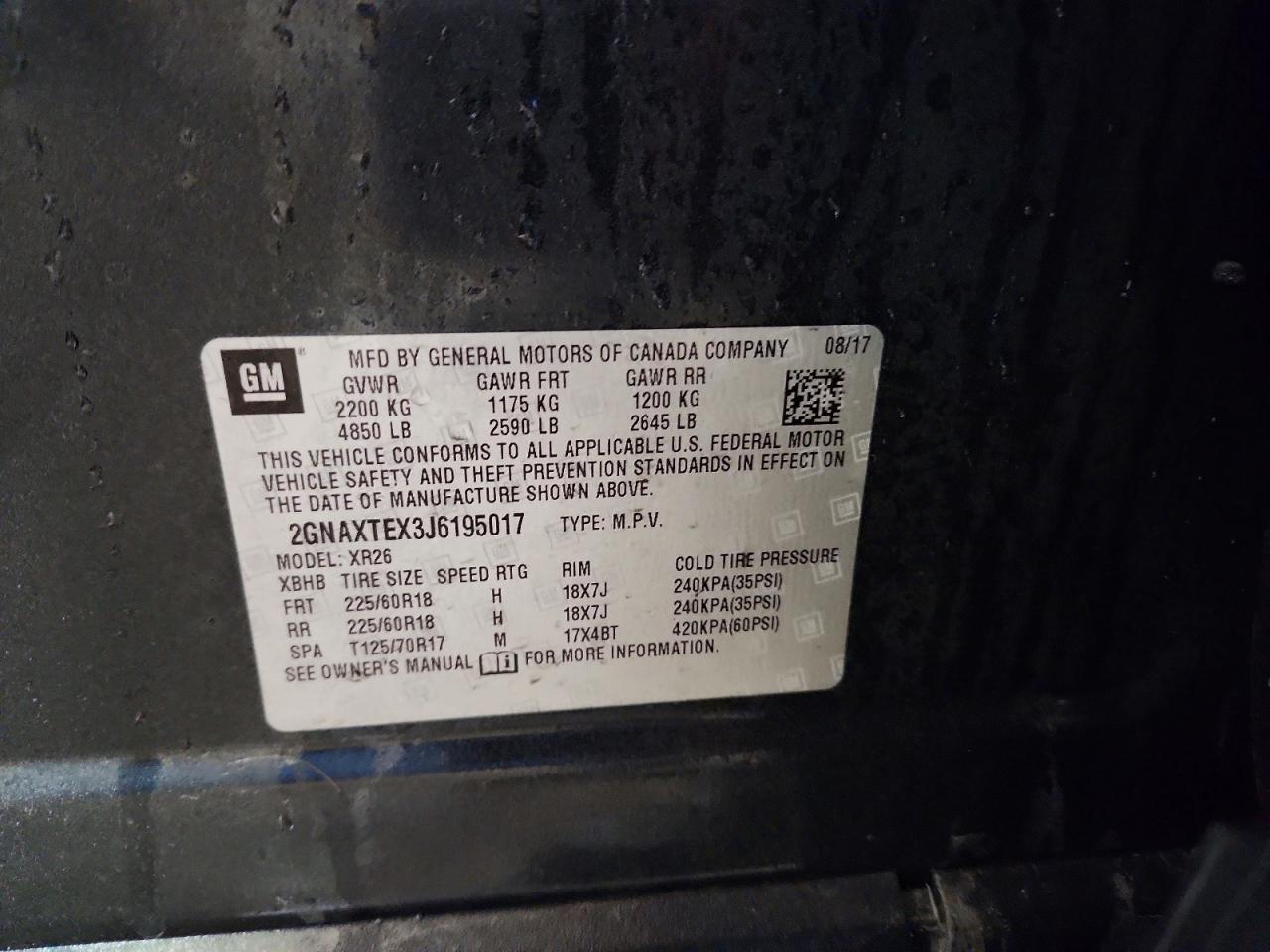 2018 Chevrolet Equinox Lt - zdjęcie 13