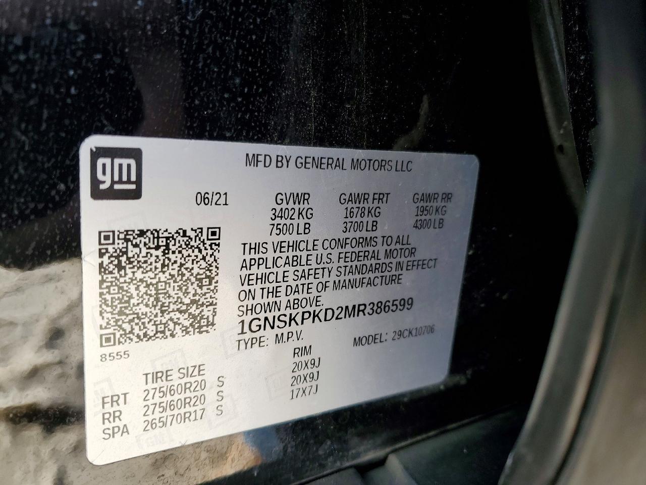 2021 Chevrolet Tahoe K1500 Z71 - zdjęcie 13