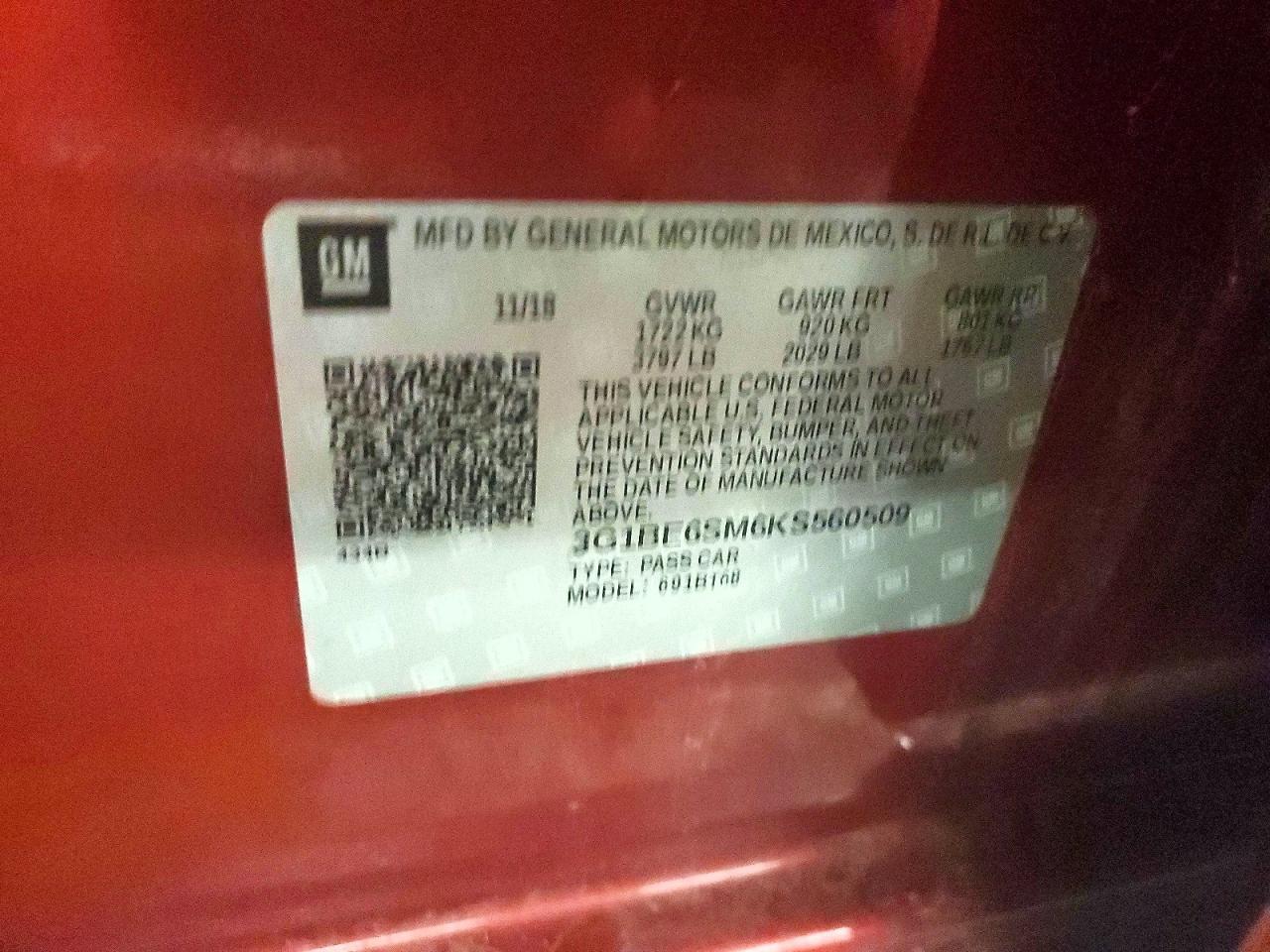 2019 Chevrolet Cruze Lt - zdjęcie 13