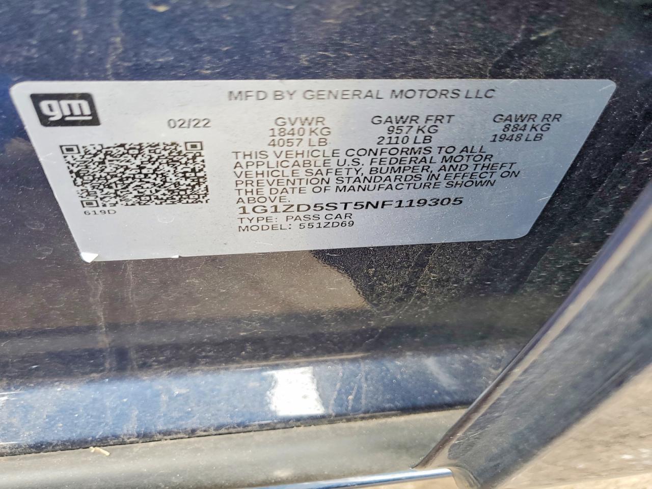 2022 Chevrolet Malibu Lt - zdjęcie 12