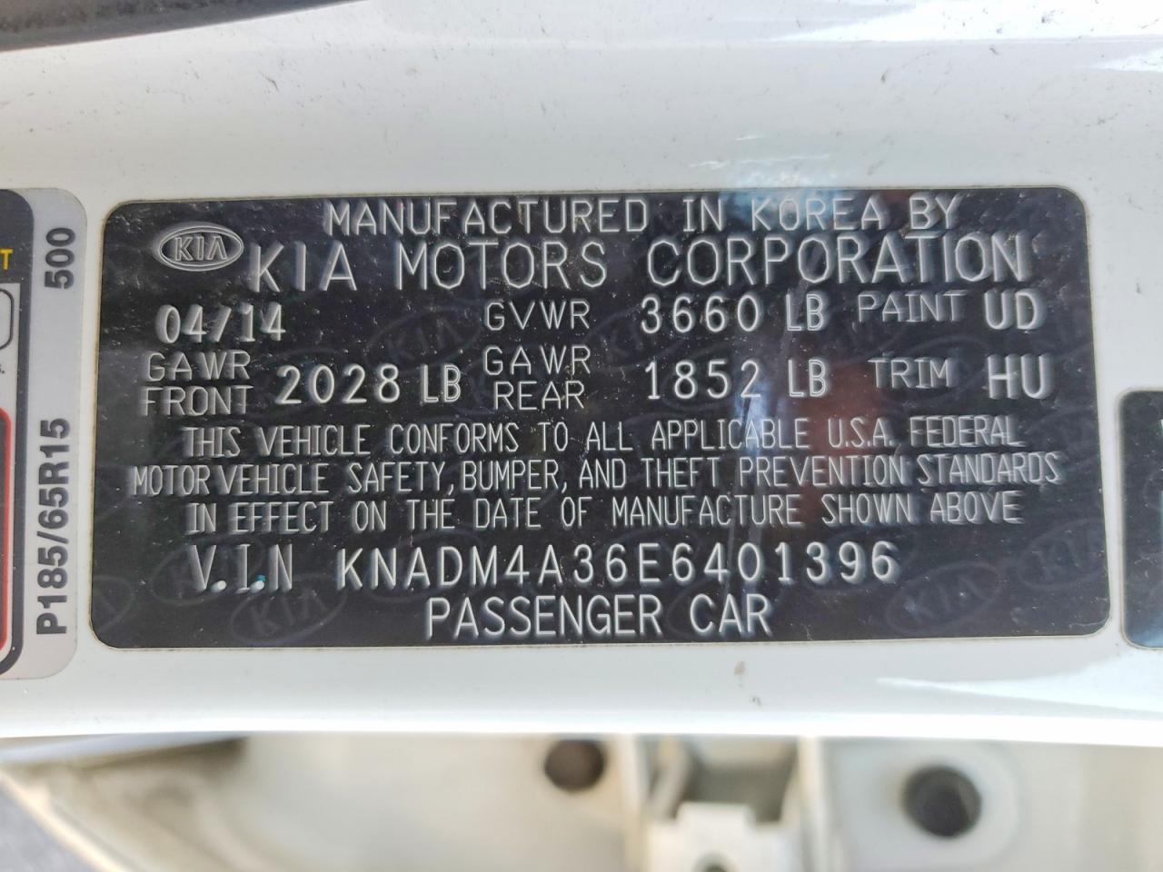 2014 Kia Rio Lx - zdjęcie 12