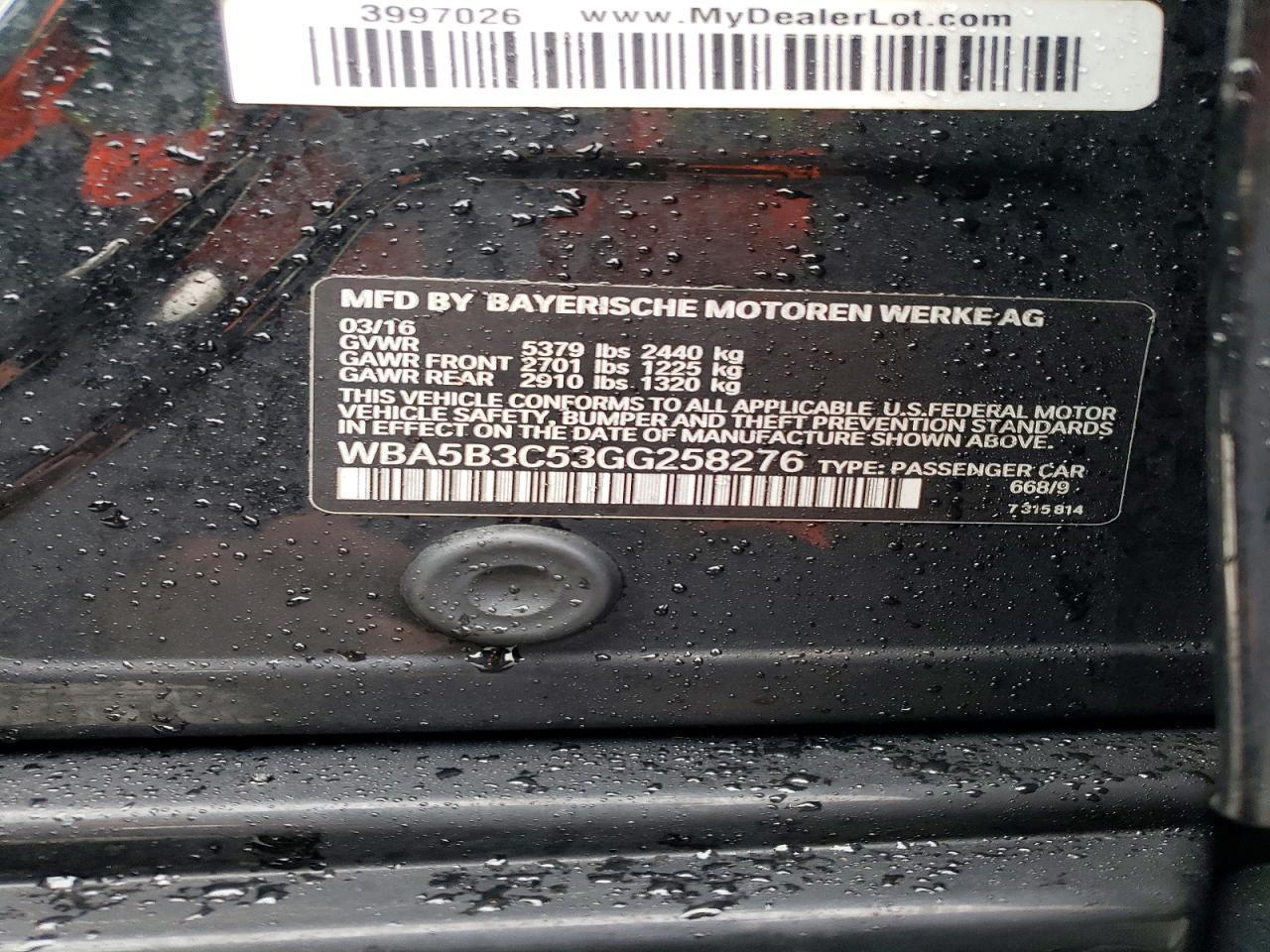 2016 BMW 535 Xi - zdjęcie 12