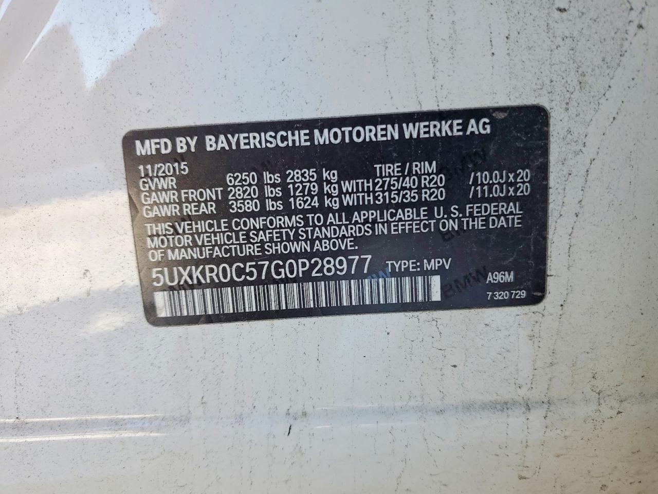 2016 BMW X5 xDrive35I - zdjęcie 14