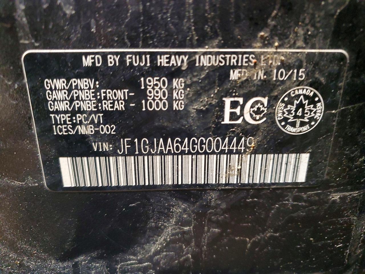 2016 Subaru Impreza - zdjęcie 13