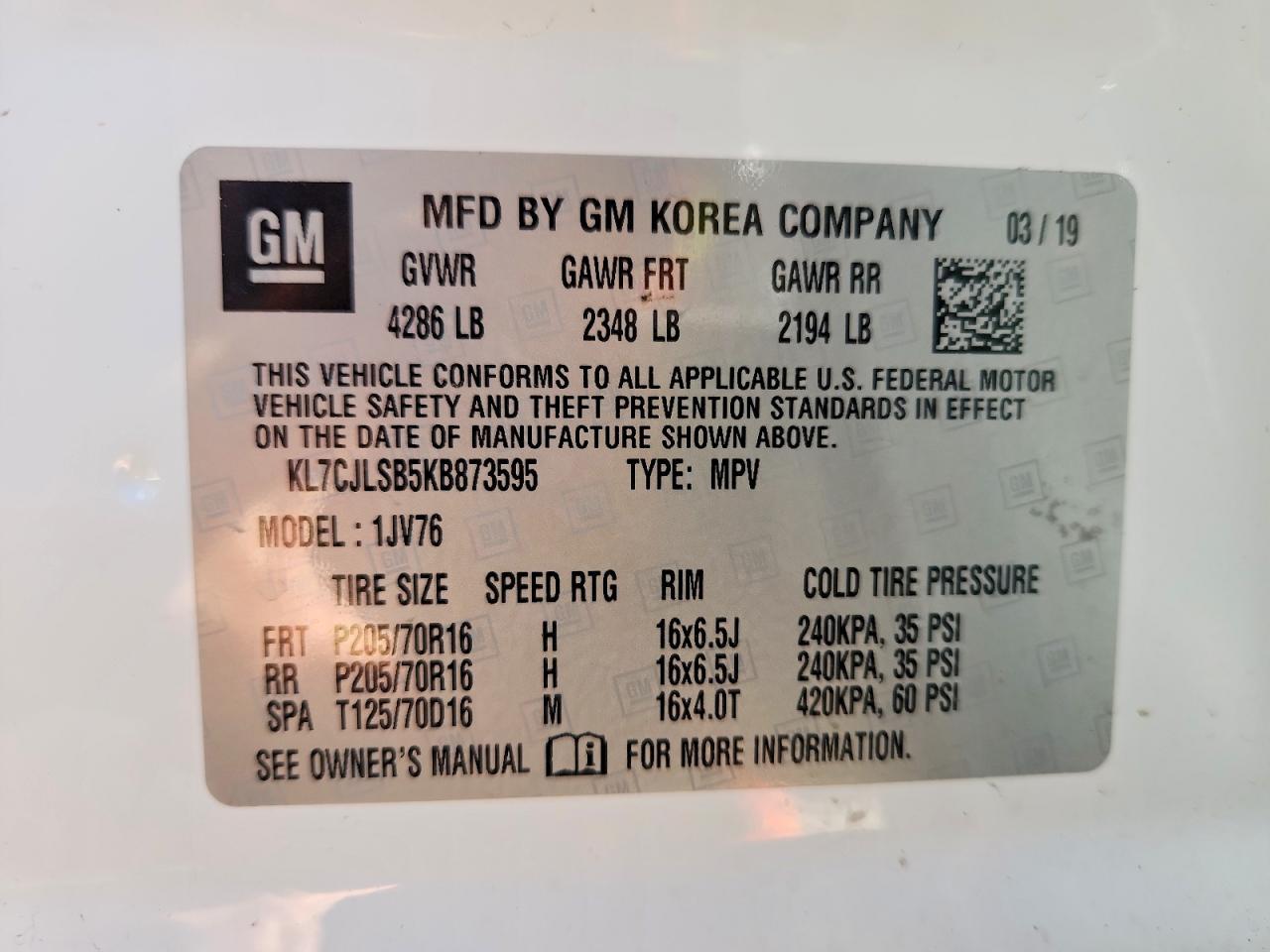 2019 Chevrolet Trax 1Lt - zdjęcie 14