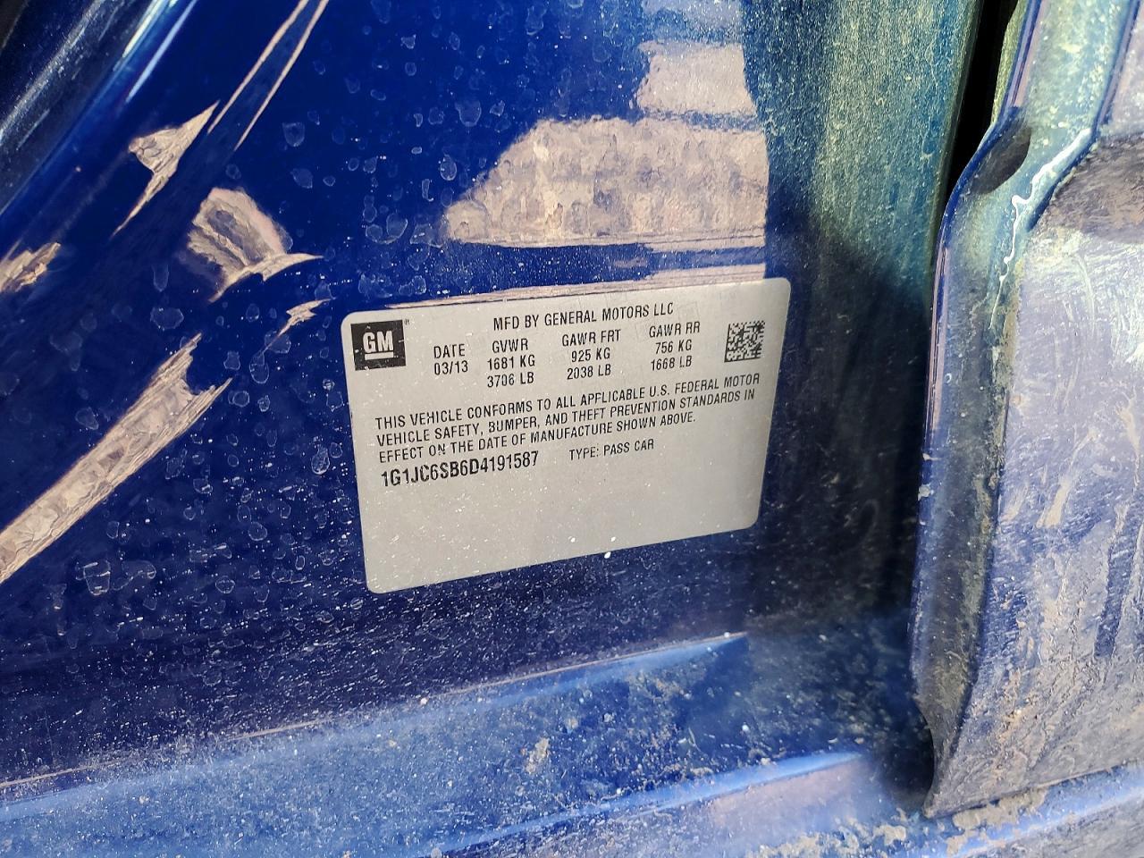 2013 Chevrolet Sonic Lt - zdjęcie 12