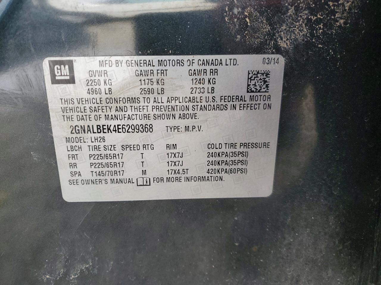 2014 Chevrolet Equinox Lt - zdjęcie 13