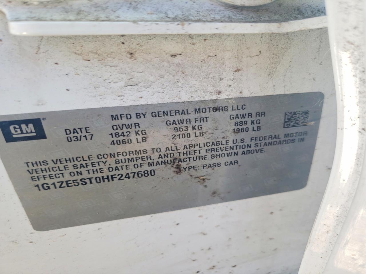 2017 Chevrolet Malibu Lt - zdjęcie 12