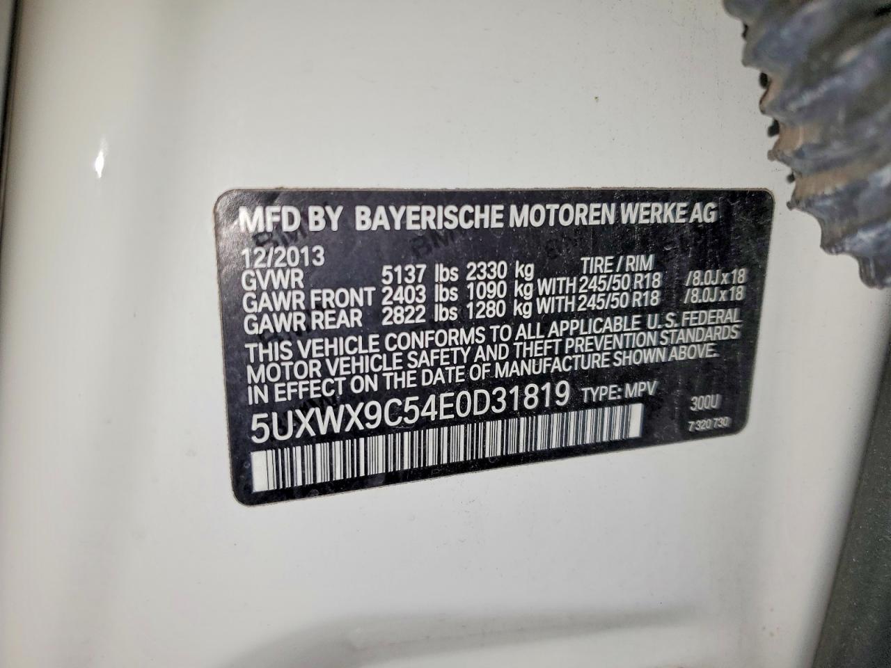 2014 BMW X3 xDrive28I - zdjęcie 13