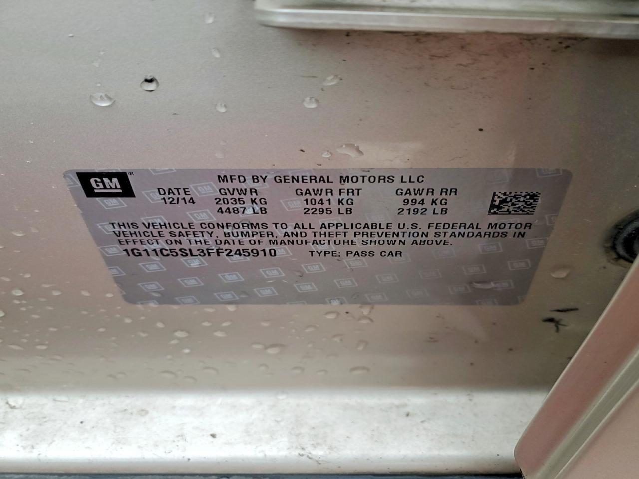 2015 Chevrolet Malibu 1Lt - zdjęcie 13