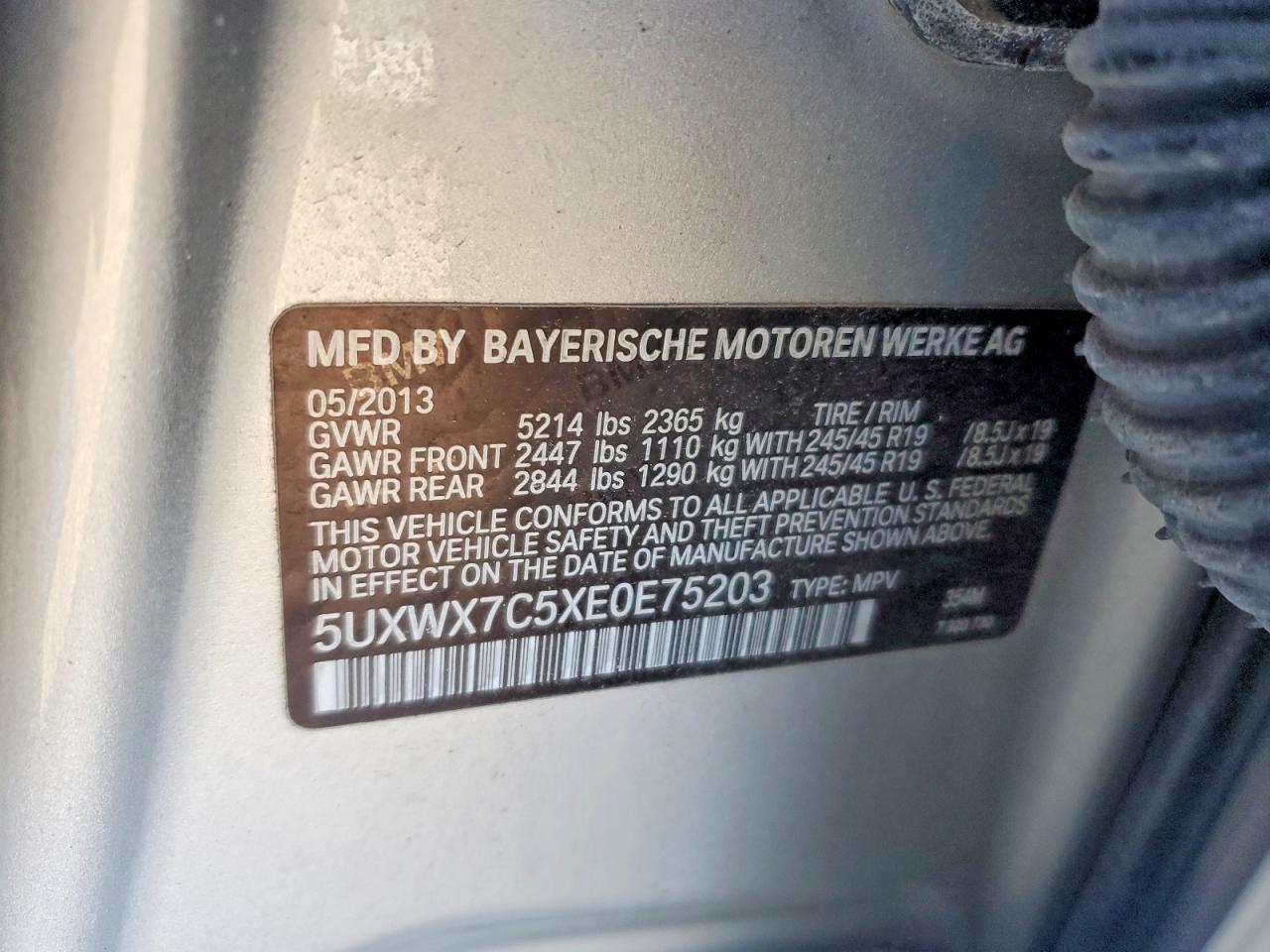 2014 BMW X3 xDrive35I - zdjęcie 12