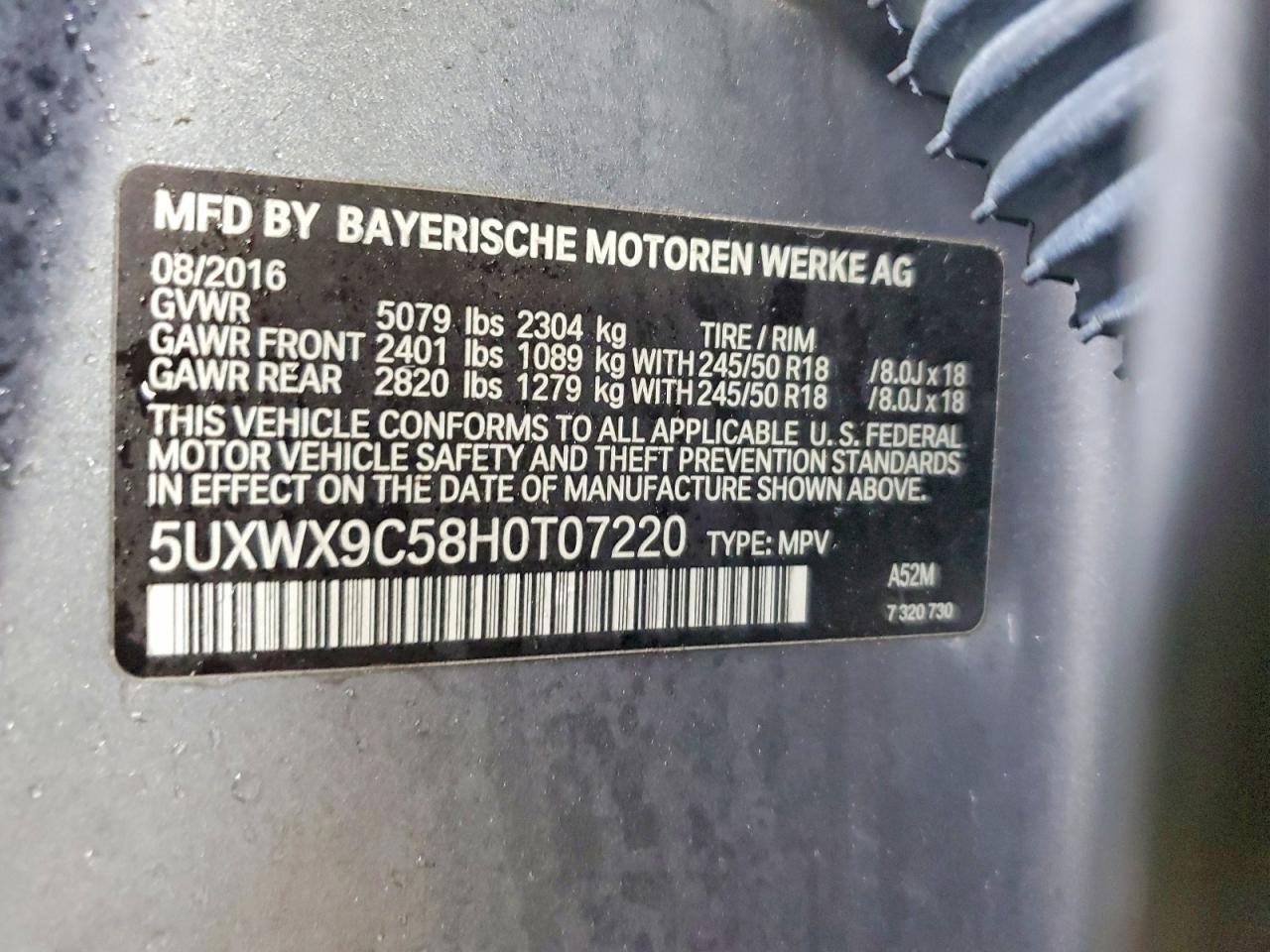 2017 BMW X3 xDrive28I - zdjęcie 12