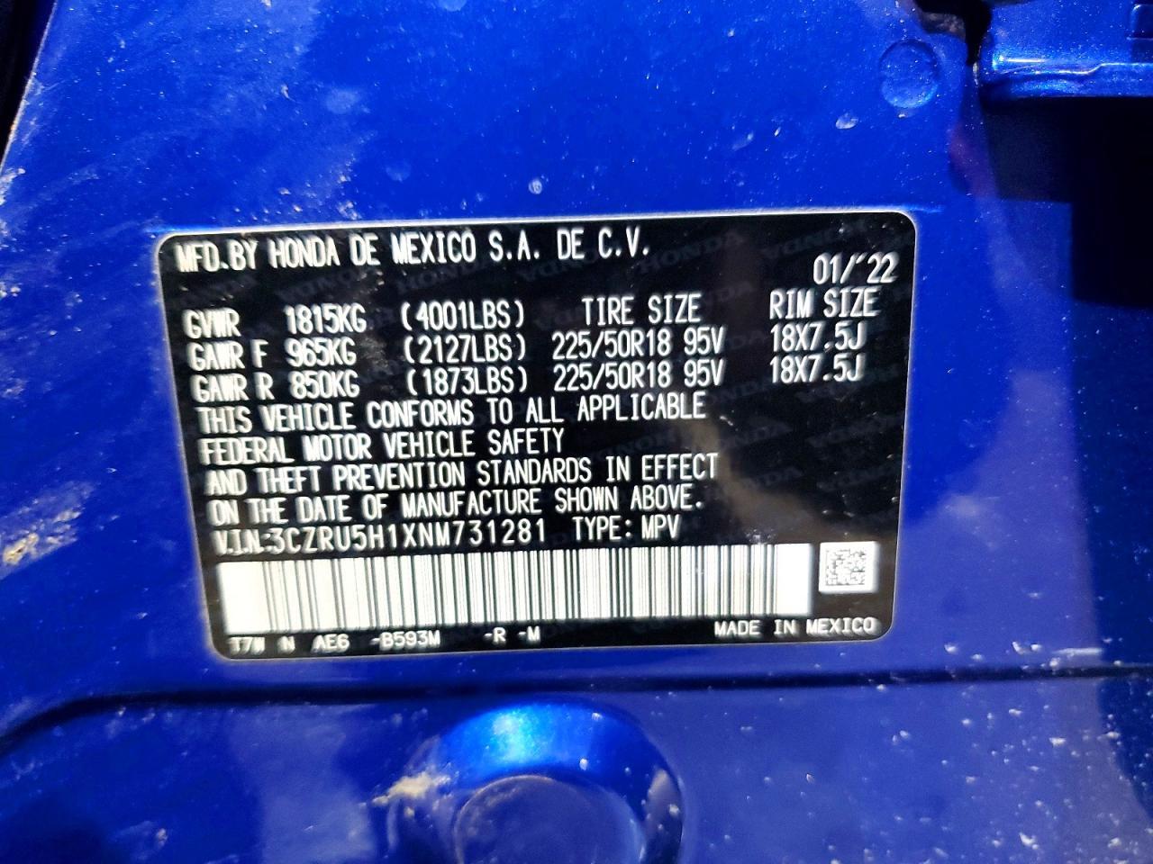 2022 Honda Hr-V Sport - zdjęcie 14