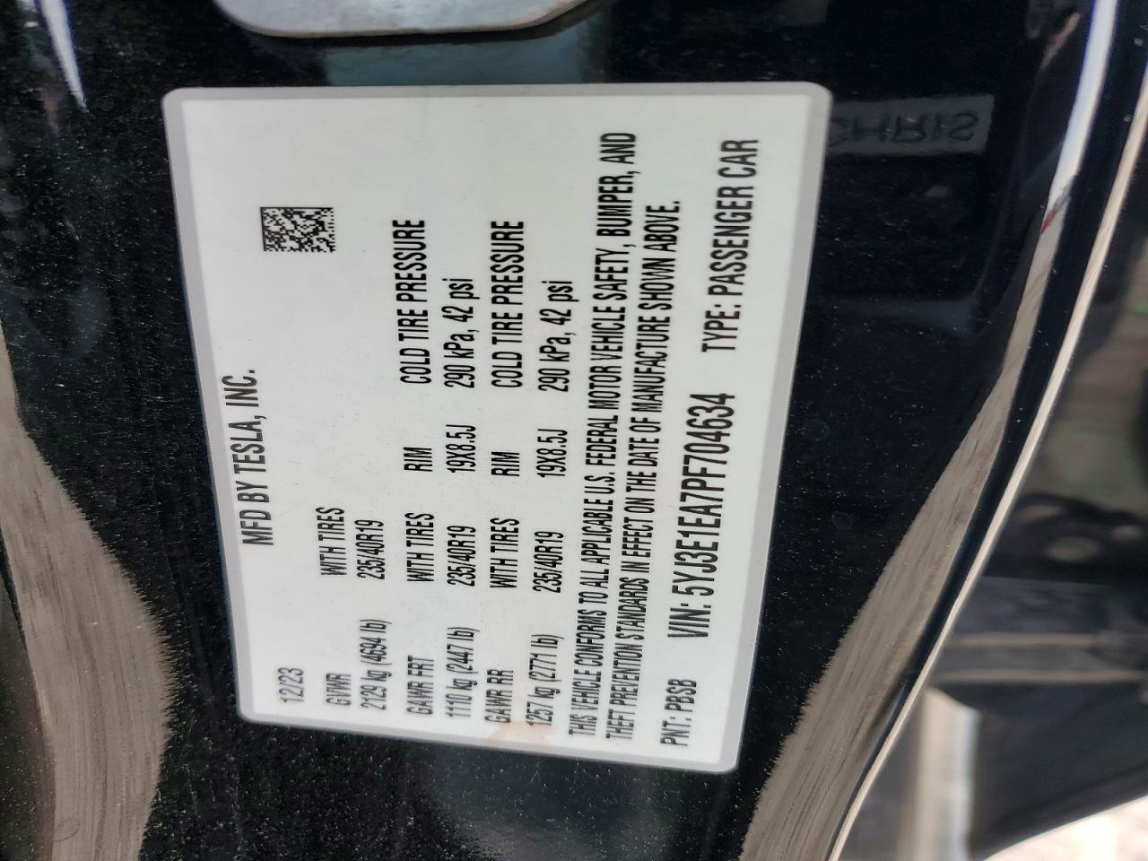 2023 Tesla Model 3 - zdjęcie 12