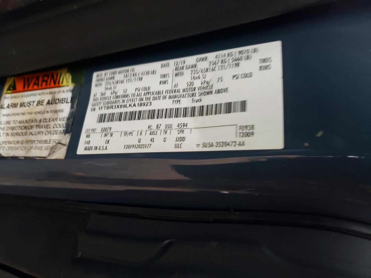 2020 Ford Transit T-250 - zdjęcie 13