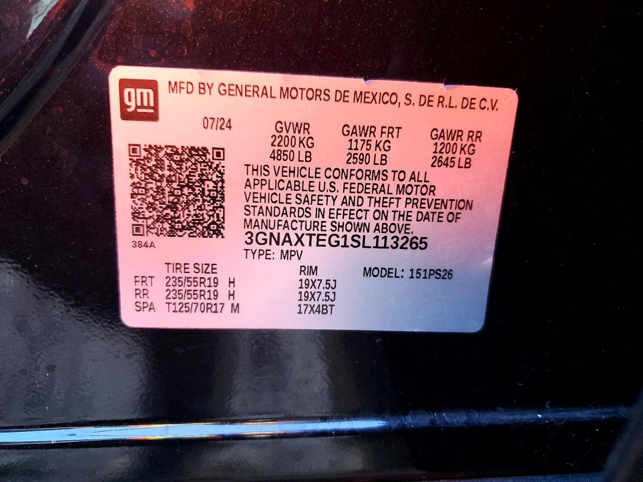 2025 Chevrolet Equinox Rs - zdjęcie 14