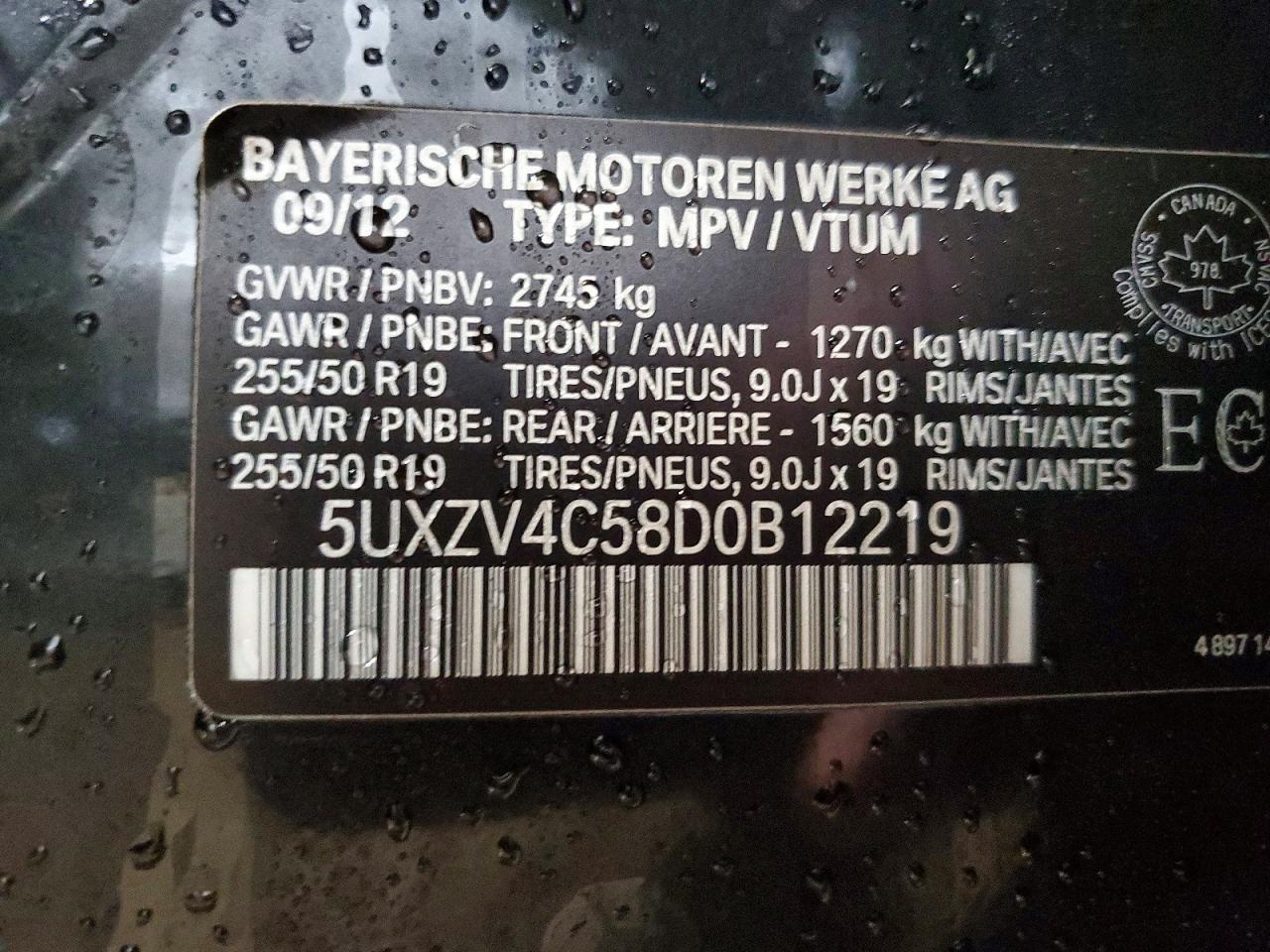 2013 BMW X5 xDrive35I - zdjęcie 12