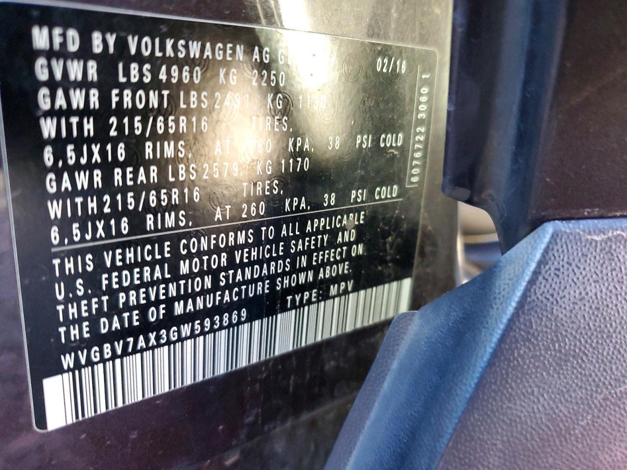 2016 Volkswagen Tiguan S - zdjęcie 13